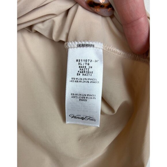 Vintage Vanity Fair Beige‎ Half  Slip 24" with Lace Trim Size XL - Picture 6 of 7